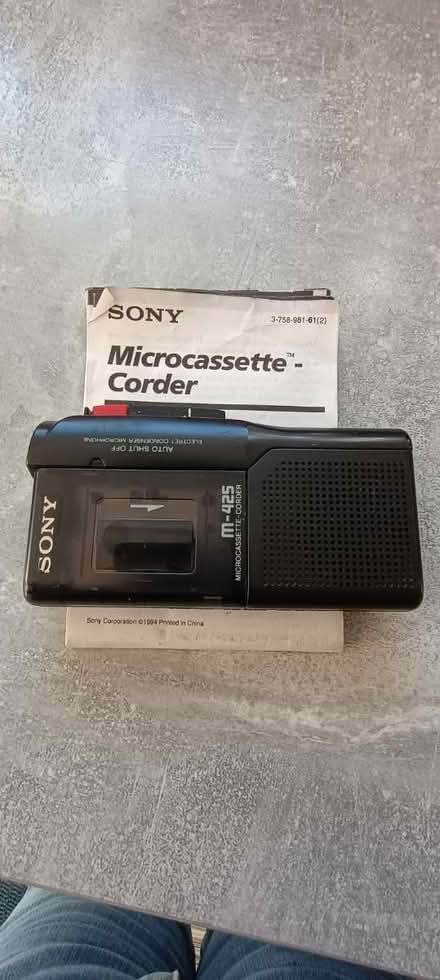 Photo of free Sony micro cassette recorder (Pagham PO21) #1