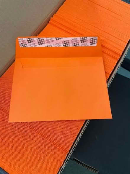 Photo of free Envelopes, orange x 500 (Petersfield GU32) #1