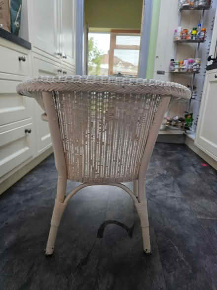 Photo of free Vintage white wicker chair (Mottingham SE9) #3