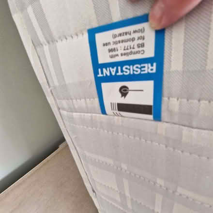 Photo of free single bed with headboard and mattress with fire certificate (Barnes SW13) #3