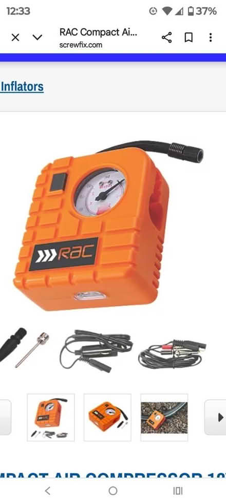 Photo of electric car tyre pump (BA16NU) #1