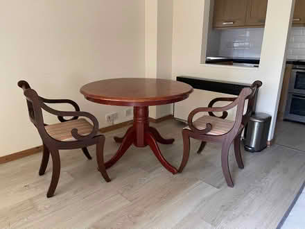 Photo of free Dining table and two chairs (Charvil RG10) #2