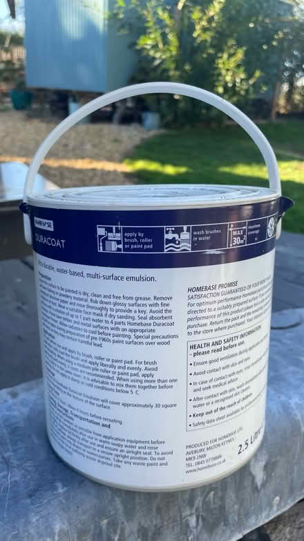 Photo of free Homebase White Emulsion (Bramshaw SO43) #2