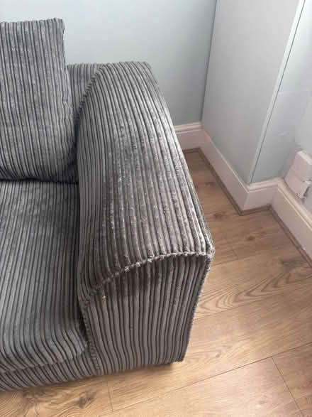 Photo of free Grey Corduroy Sofa (Whitefield M45) #4