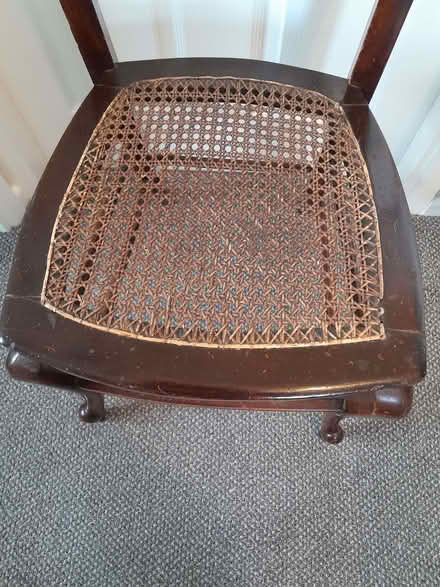 Photo of free dark wood chair (Barnard's Green WR14) #3