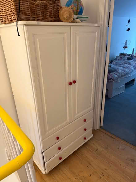 Photo of free Antique painted pine cupboard (Highbury N7) #1