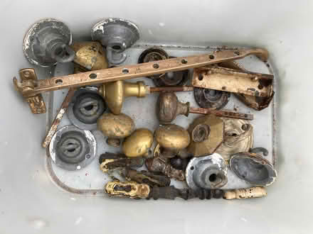Photo of free Various brass doorknobs hooks (Dunfermline KY11) #1