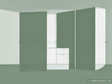 Photo of White wardrobe and a desk (King's Cross N1) #1
