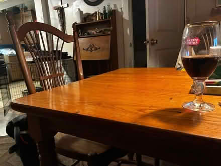 Photo of free Dining Rm table w/4 spindle chairs (Atlantic Highlands) #1