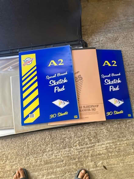 Photo of free A1 folder, inserts & sketch pads (Harrow HA1) #2