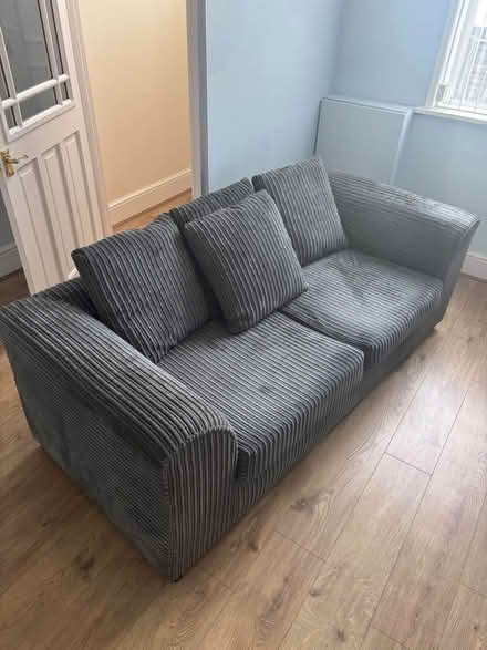 Photo of free Grey Corduroy Sofa (Whitefield M45) #2