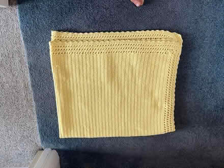 Photo of free small yellow crochet blanket (Derwood, MD) #1