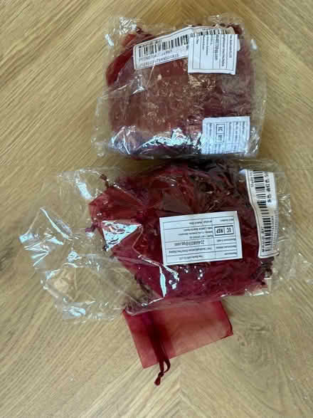 Photo of free Small burgundy coin or favour bags. (Titchfield PO14) #1