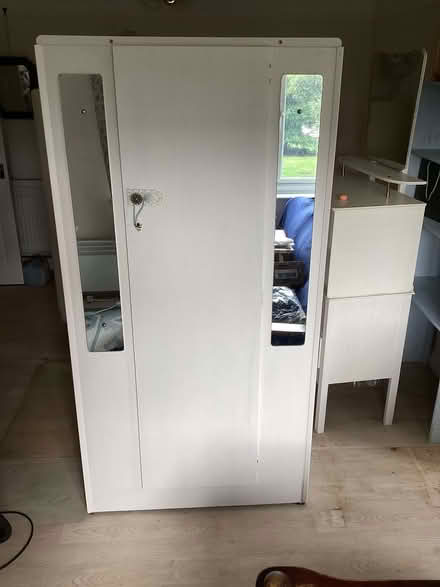 Photo of free Small Wooden Wardrobe with Mirrors (Oswestry SY11) #2