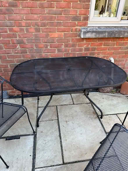 Photo of free Outdoor table and chair/sofa (Fleet GU51) #3