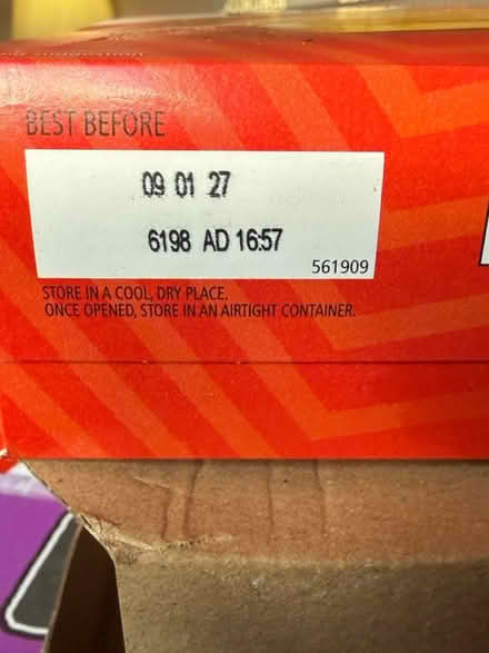 Photo of free Jacob Bites BB 01/27 4 Boxes (Hecky WF16) #3