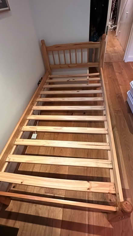 Photo of free Single bed frame and mattress (W8, Kensington) #2