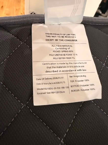Photo of free Double Mattress Matoresu (Lewisham SE13) #2