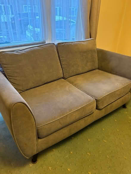 Photo of free 2x 2 seater sofa plus foot stall (SE18 Plumstead) #4