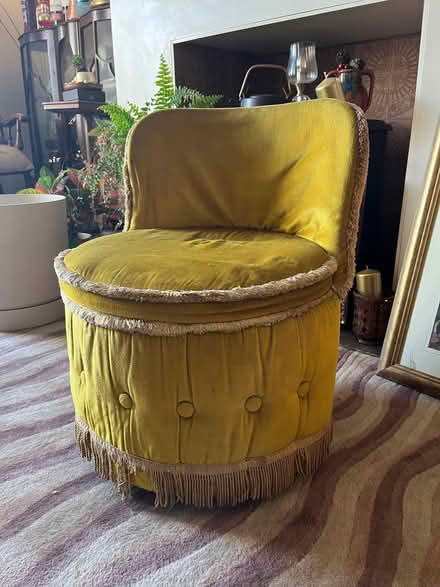 Photo of free Small Retro Bedroom Chair in Mustard Gold (Brighouse HD6) #1