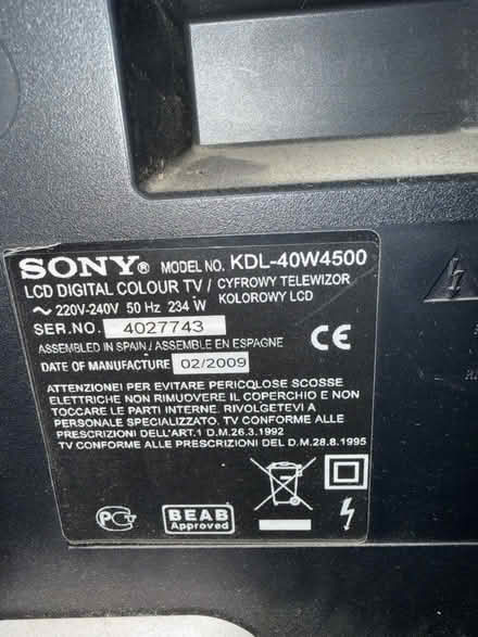 Photo of free 40” lcd tv (Crookes S10) #2