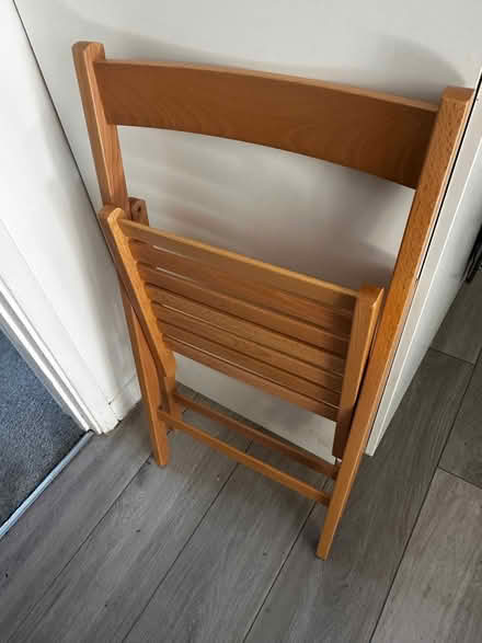 Photo of free wooden foldable chairs (Hoddesdon EN11) #3