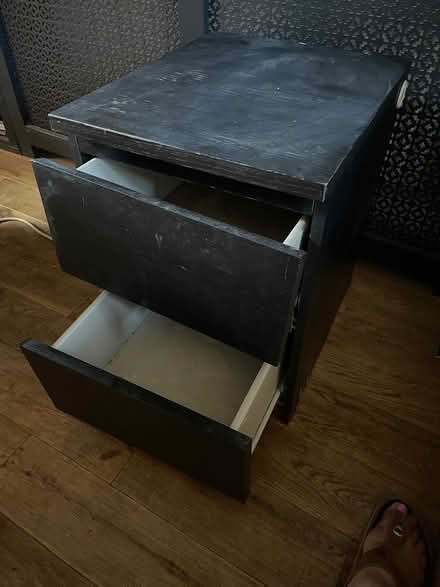 Photo of free IKEA Black Bedside Table 35x40x49cm (Highbury N5) #3