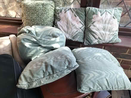 Photo of free Cushions & pouffe (Stone Cross BN24) #1