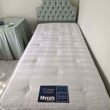 Photo of free single bed with headboard and mattress with fire certificate (Barnes SW13) #2