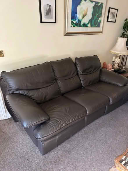 Photo of free Settees and swivel chair useable condition (Brighouse HD6) #2