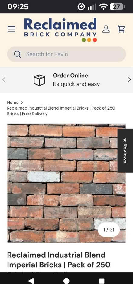 Photo of OLD BRICKS for a path pleeasseeee (GU3) #1