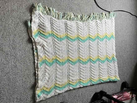 Photo of free crocheted fringed throw blanket (Derwood, MD) #1