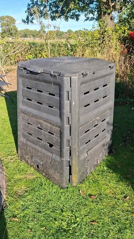 Photo of free 3 x plastic compost bins with lid (North of Lymington SO41) #1