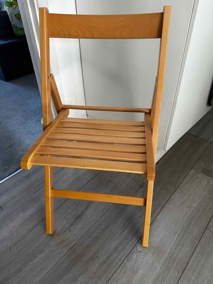 Photo of free wooden foldable chairs (Hoddesdon EN11) #1