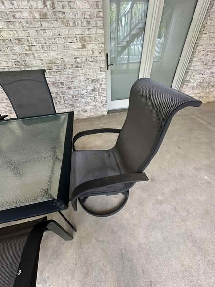 Photo of free Glass & metal table with 6 chairs (Forks Township) #3