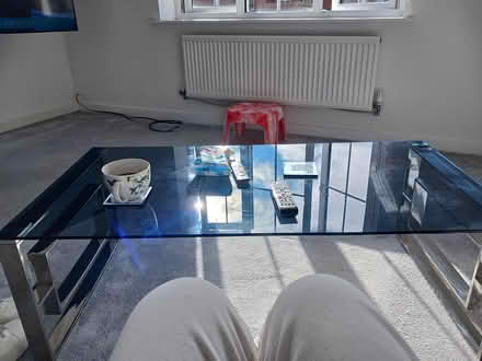 Photo of free Glass chrome coffee table (Norwich) #1