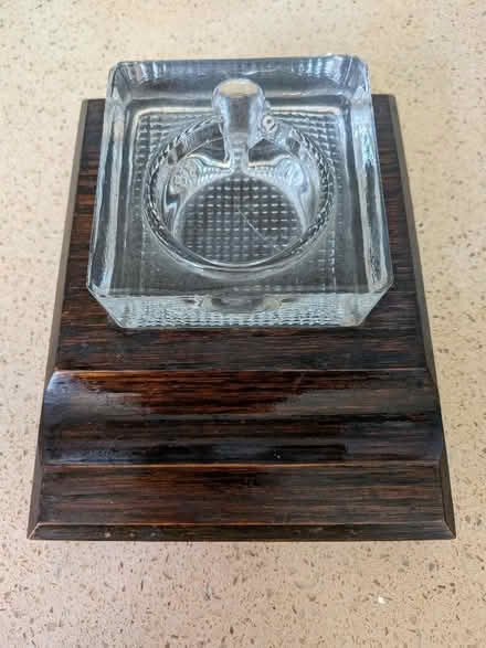 Photo of free Glass inkwell with wooden base (Earlsdon CV5) #1