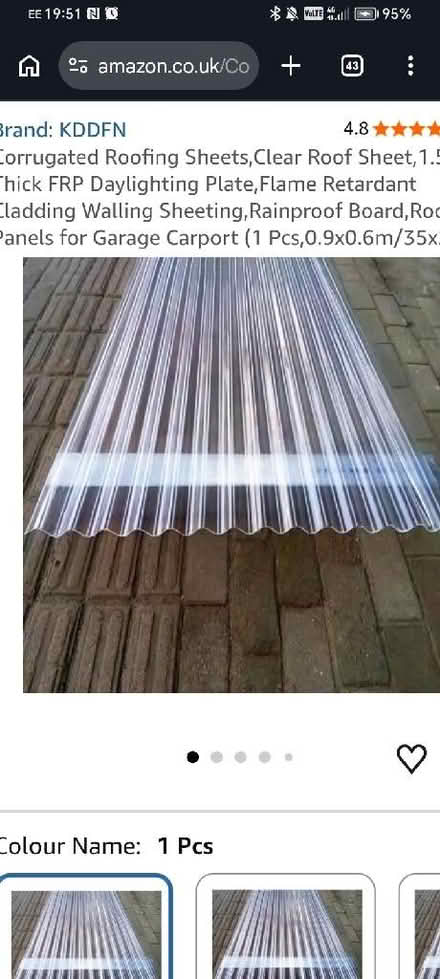 Photo of Plastic corrugated roofing (Portsea PO1) #1