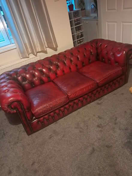 Photo of free Chesterfield sofa (Manchester M21) #2
