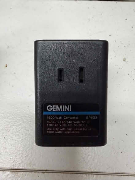Photo of free 1600 Watt Converter, 220 to 110 (Near Wootton High School) #1