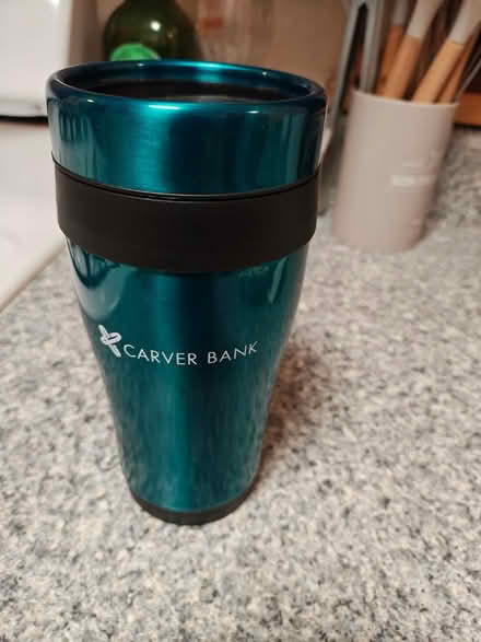 Photo of free Emerald colored travel mug (Hamilton Heights) #1