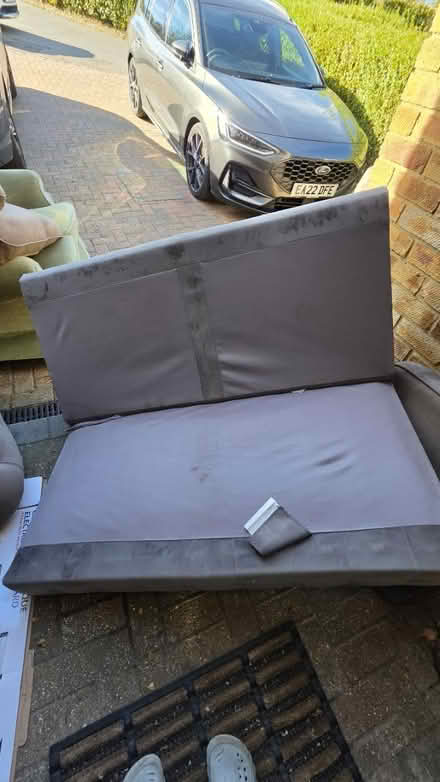 Photo of free Grey Ikea GREVIE Chesterfield Sofa (Hatfield AL10) #2