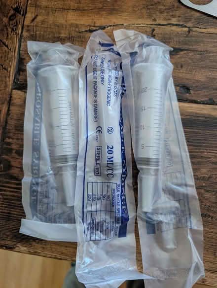 Photo of free Disposable 20ml syringes (Melbourn SG8) #1