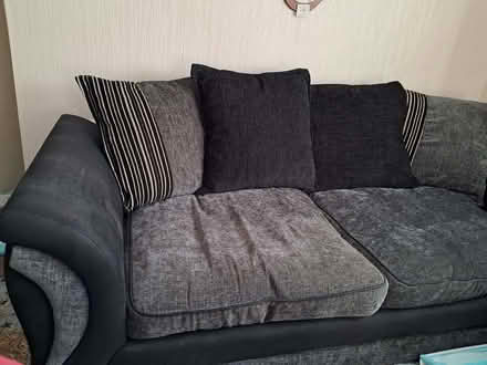 Photo of free Sofa black / grey (Seacroft LS14) #3