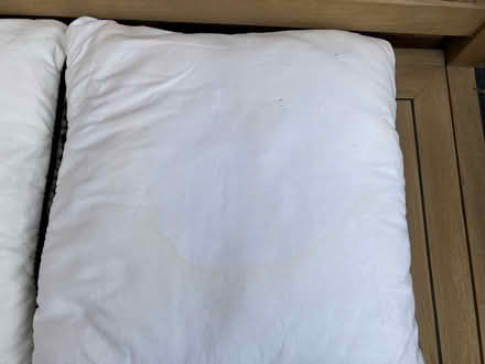 Photo of free Pair of cream & black cushions (Hitchin SG4 7SN) #4