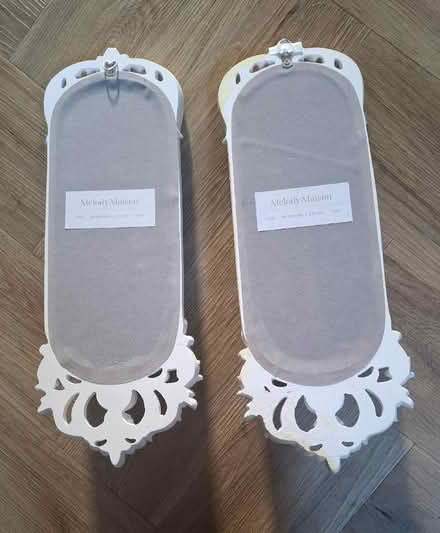 Photo of free 2 x matching mirrored wall mounted candle sconces (Boughton Monchelsea ME17) #3