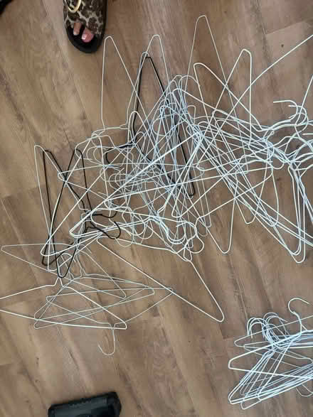 Photo of free White metal coat hangers (Mile Oak BN41) #1