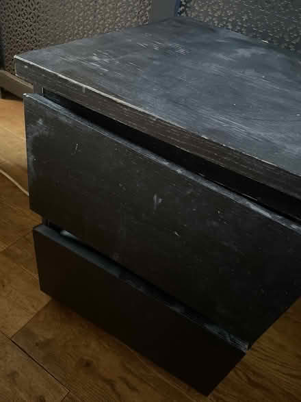 Photo of free IKEA Black Bedside Table 35x40x49cm (Highbury N5) #1