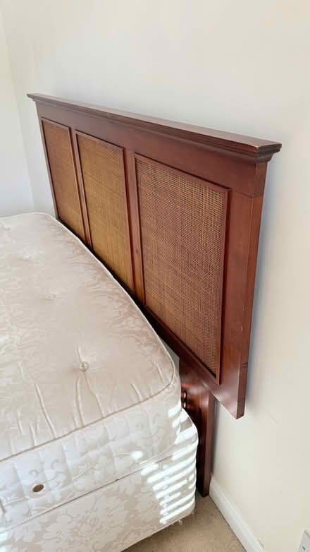 Photo of free West Mount, Guildford King bed + wood head board + bed base (Millmead GU2) #3