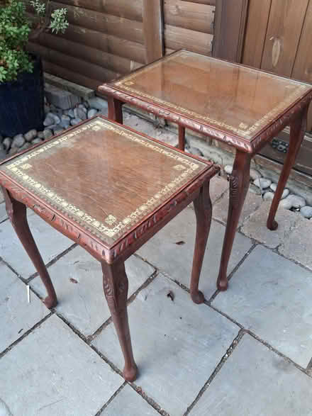 Photo of free 2 glass top tables (Brickhill MK41) #2